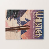Puzzle Affiche de ski de Whistler, Vancouver, Colombie-Br (Horizontal)