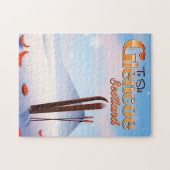 Puzzle Affiche de ski Glencoe Écosse (Horizontal)