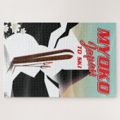 Puzzle affiche de ski myoko japon (Horizontal)