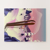 Puzzle Affiche de ski vintage (Horizontal)