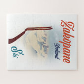 Puzzle Affiche de ski Zakopane Pologne (Horizontal)