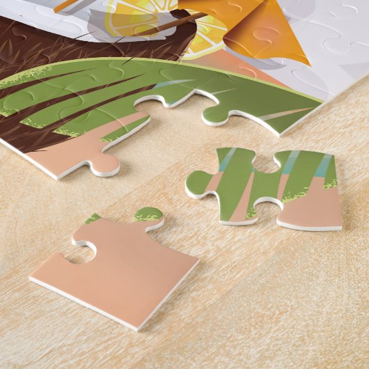 Puzzle Affiche de vacances à Hawaii beach (Côté)