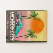 Puzzle Affiche de vacances à Mexico City, Mexique (Horizontal)