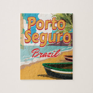 Puzzle Affiche de vacances à Porto Seguro Brésil