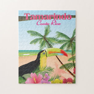 Puzzle Affiche de vacances de plage Tamarindo Costa Rica