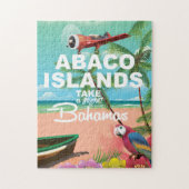 Puzzle Affiche de vacances des îles Abaco (Vertical)