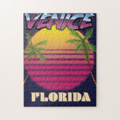 Puzzle Affiche de vacances rétro à Venise Floride (Vertical)
