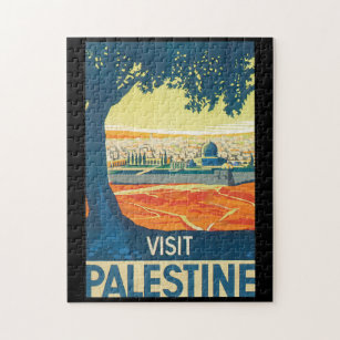 Puzzle Affiche de Vintage voyage de la Palestine de