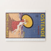 Puzzle Affiche de Vintage voyage d'Ostende-Belgique (Horizontal)