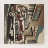 Puzzle Affiche de voiture classique (Horizontal)