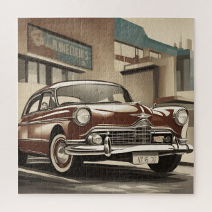 Puzzle Affiche de voiture classique