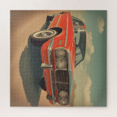 Puzzle Affiche de voiture classique (Horizontal)