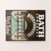 Puzzle Affiche de voyage à Bath Somerset Angleterre (Horizontal)