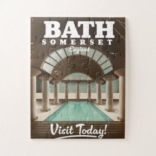 Puzzle Affiche de voyage à Bath Somerset Angleterre