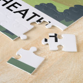 Puzzle Affiche de voyage à Hampstead Heath Londres. (Côté)