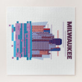Puzzle Affiche de voyage à Milwaukee (Horizontal)