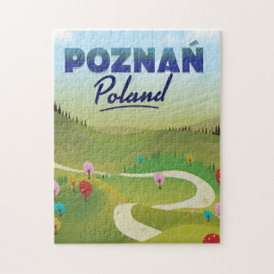Puzzle Affiche de voyage à Poznań Pologne.