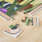 Puzzle Affiche de voyage à Runswick Bay Yorkshire (Côté)