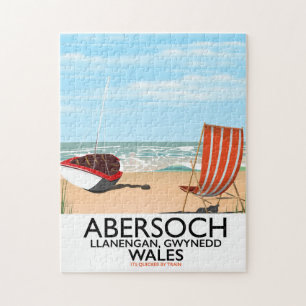 Puzzle Affiche de voyage Abersoch Llanengan dans le Gwyne