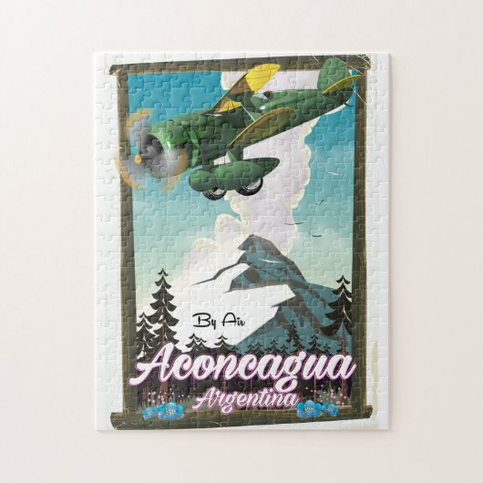Puzzle Affiche de voyage Aconcagua Argentine (Vertical)