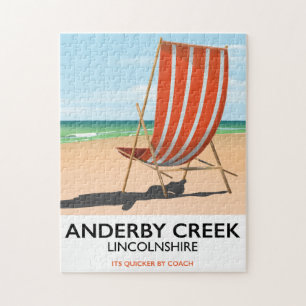 Puzzle Affiche de voyage au bord de mer d'Alderby