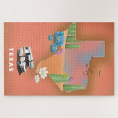 Puzzle Affiche de voyage au Texas (Horizontal)