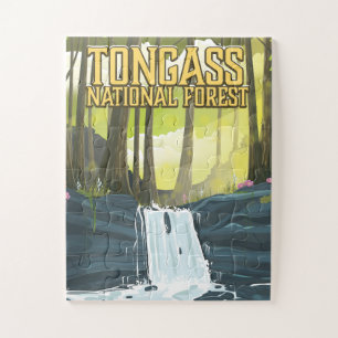 Puzzle Affiche de voyage dans la forêt nationale de Tonga