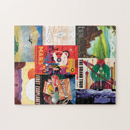 Puzzle Affiche de voyage dans l'espace (Horizontal)