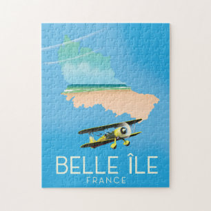 Puzzle Affiche de voyage de Belle Île, France.