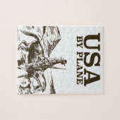Puzzle Affiche de voyage de cowboy USA (Horizontal)