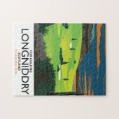 Puzzle affiche de voyage de golf longniddry Écosse (Horizontal)