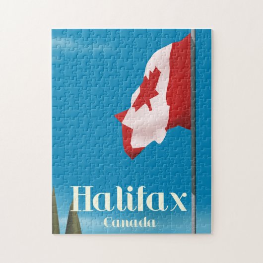 Puzzle Affiche de voyage de Halifax Canada (Vertical)
