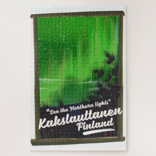 Puzzle Affiche de voyage de Kakslauttanen finlande