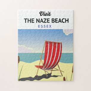 Puzzle Affiche de voyage de la plage de Naze Essex