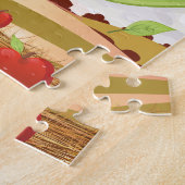 Puzzle Affiche de voyage de l'arbre de pommier de l'État (Côté)