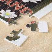 Puzzle Affiche de voyage de l'île d'Austurland (Côté)