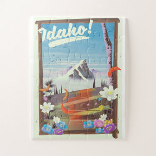 Puzzle Affiche de voyage de paysage de l'Idaho !