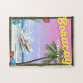 Puzzle Affiche de voyage de plage de Boracay Philippines (Horizontal)