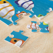 Puzzle Affiche de voyage de poissons tropicaux des Caraïb (Côté)