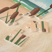 Puzzle Affiche de voyage de Seaton Beach Dorset (Côté)