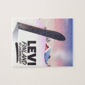 Puzzle Affiche de voyage de snowboard Levi Finlande (Horizontal)
