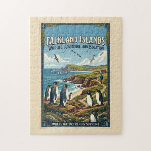 Puzzle Affiche de voyage des îles Falkland