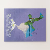 Puzzle Affiche de voyage des îles Vierges britanniques de (Horizontal)