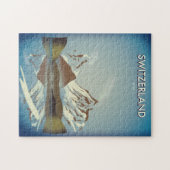 Puzzle Affiche de voyage des monts Suisse (Horizontal)