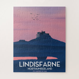 Puzzle Affiche de voyage du château de Lindisfarne Northu