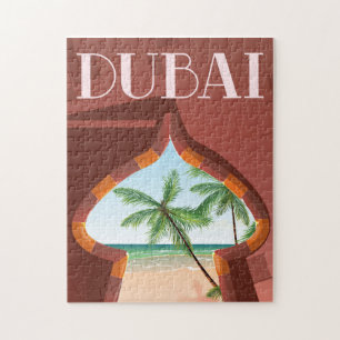 Puzzle Affiche de voyage du Palais de Dubaï