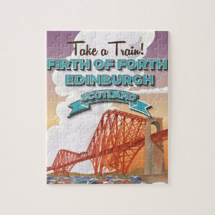 Puzzle Affiche de voyage du quatrième pont d'Écosse.