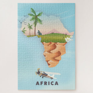 Puzzle Affiche de voyage en Afrique