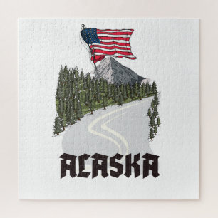 Puzzle Affiche de voyage en Alaska