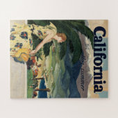 Puzzle Affiche de voyage en Californie vintage (Horizontal)